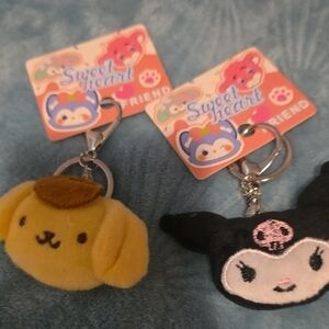 Plush Keychain Set - Yellow & Black Kids Accessories